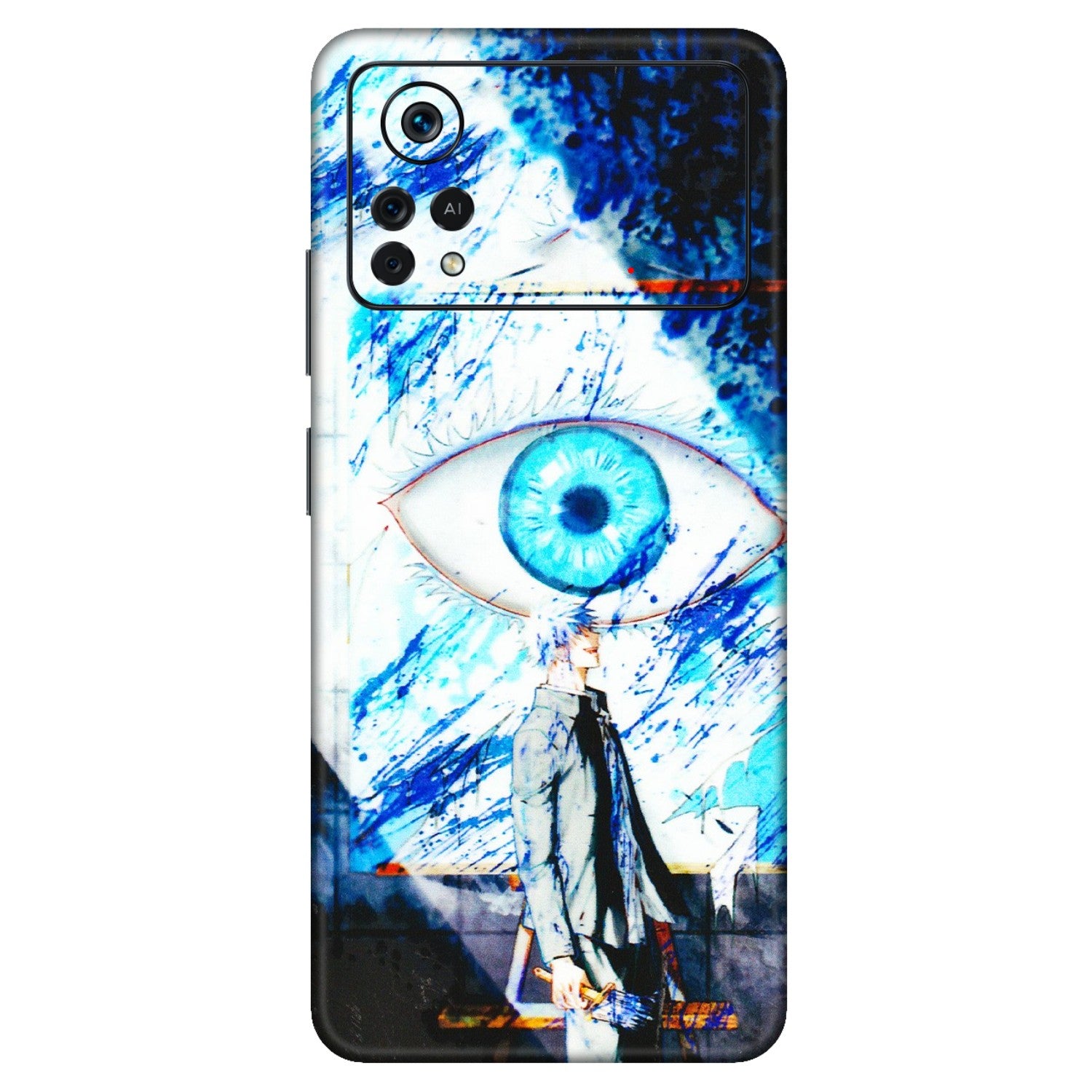 POCO Phone Skins (All Models) - Gojo Satoru evil eye - 3D Embossed Finish (L-239) Poco X4 PRO (5G)