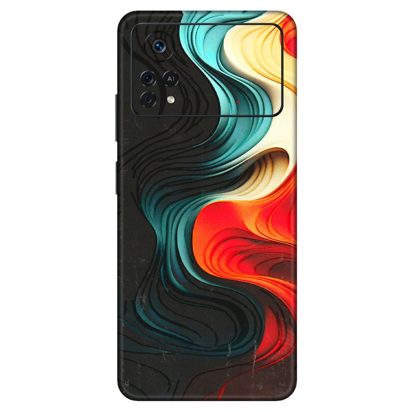 POCO Phone Skins (All Models) - The Silky Swirl - 3D Embossed Finish (L-240) Poco X4 PRO (5G)