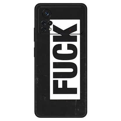 POCO Phone Skins (All Models) - The F Word - 3D Embossed Finish (L-255) Poco X4 PRO (5G)