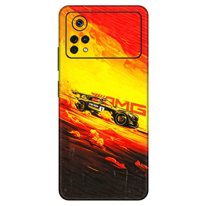 POCO Phone Skins (All Models) - AMG Car Speed Cover - 3D Embossed Finish (L-256) Poco X4 PRO (5G)