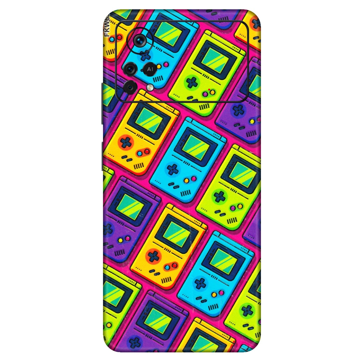 POCO Phone Skins (All Models) - Gameboy Colourful - 3D Embossed Finish (L-266) Poco X4 PRO (5G)