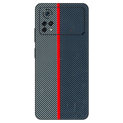 POCO Phone Skins (All Models) - Blue Sober Lines - 3D Embossed Finish (L-305) Poco X4 PRO (5G)