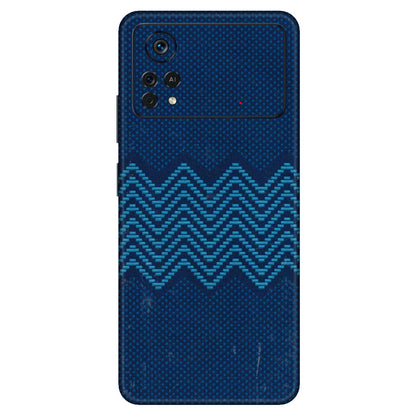 POCO Phone Skins (All Models) - Blue Sober Waves - 3D Embossed Finish (L-306) Poco X4 PRO (5G)