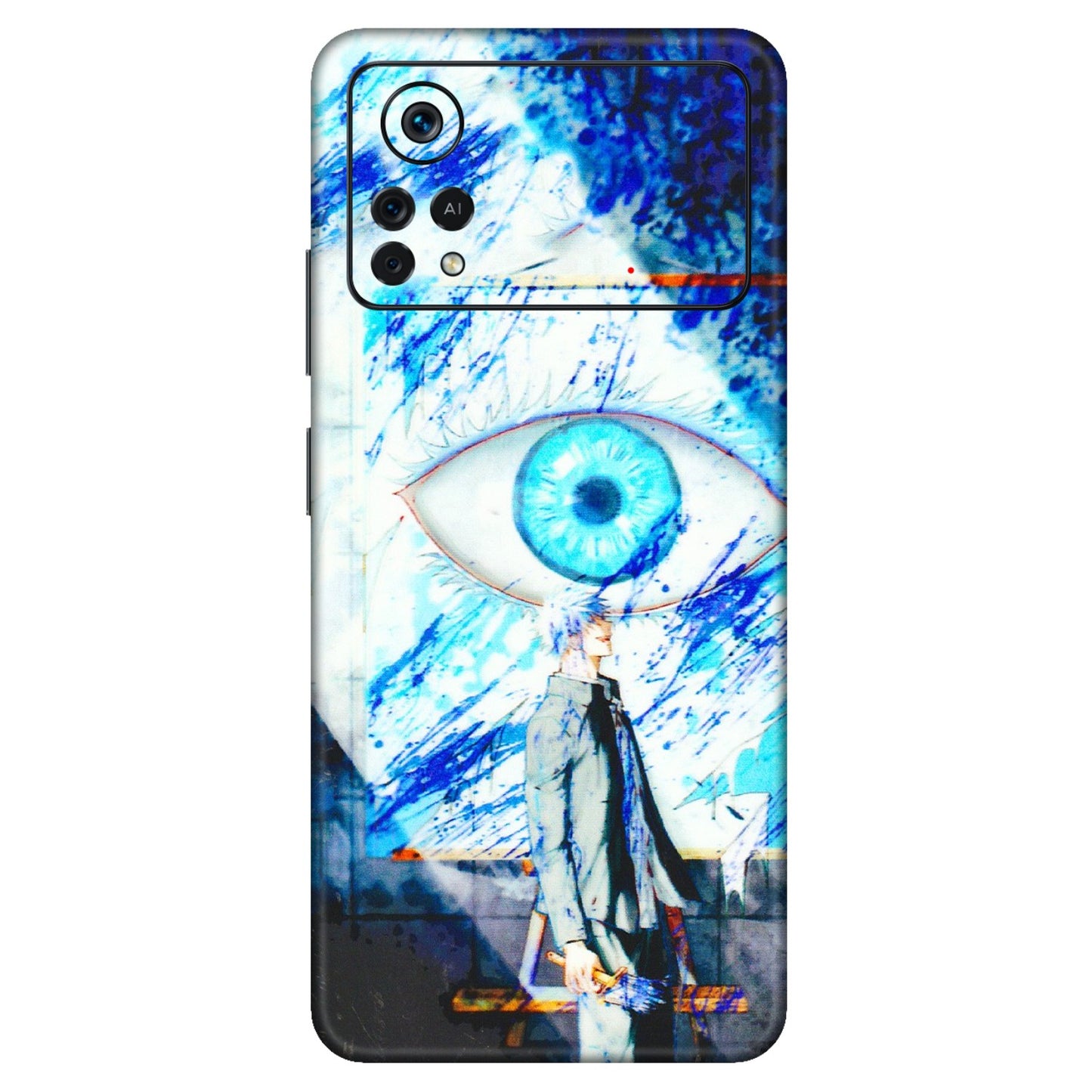 POCO Phone Skins (All Models) - Anime Sea Blue Eye - 3D Embossed Finish (L-318) Poco X4 PRO (5G)