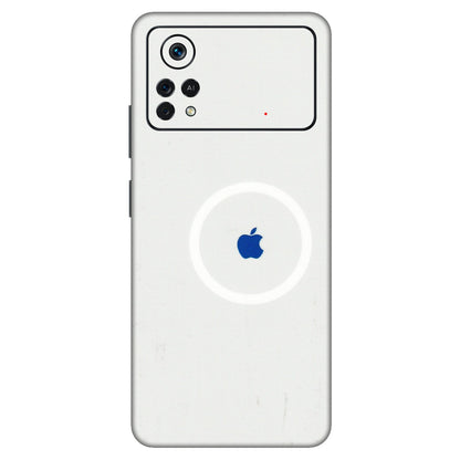 POCO Phone Skins (All Models) - iPhone Magsafe Logo - 3D Embossed Finish (L-320) Poco X4 PRO (5G)