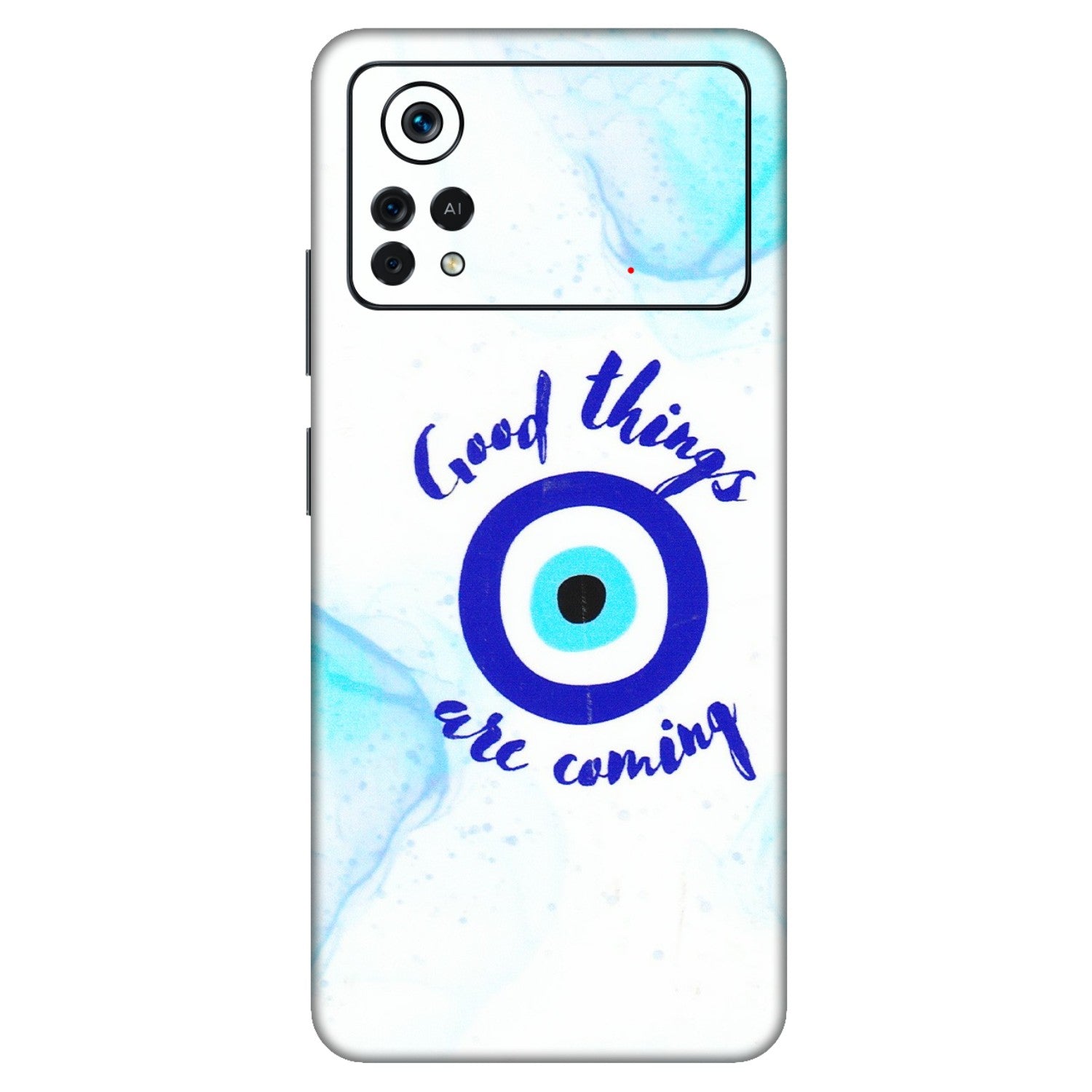 POCO Phone Skins (All Models) - Evil Eye Good Things Are Coming - 3D Embossed Finish (L-322) Poco X4 PRO (5G)