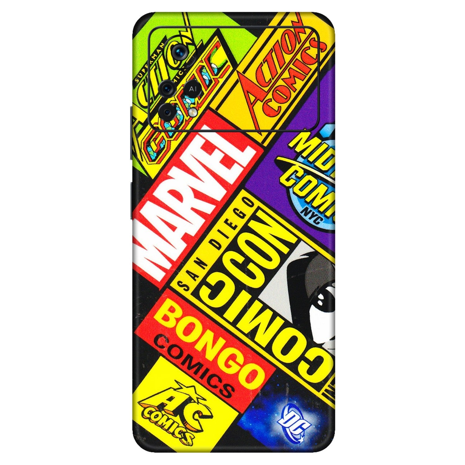 POCO Phone Skins (All Models) - Bongo Comic Con - 3D Embossed Finish (L-325) Poco X4 PRO (5G)
