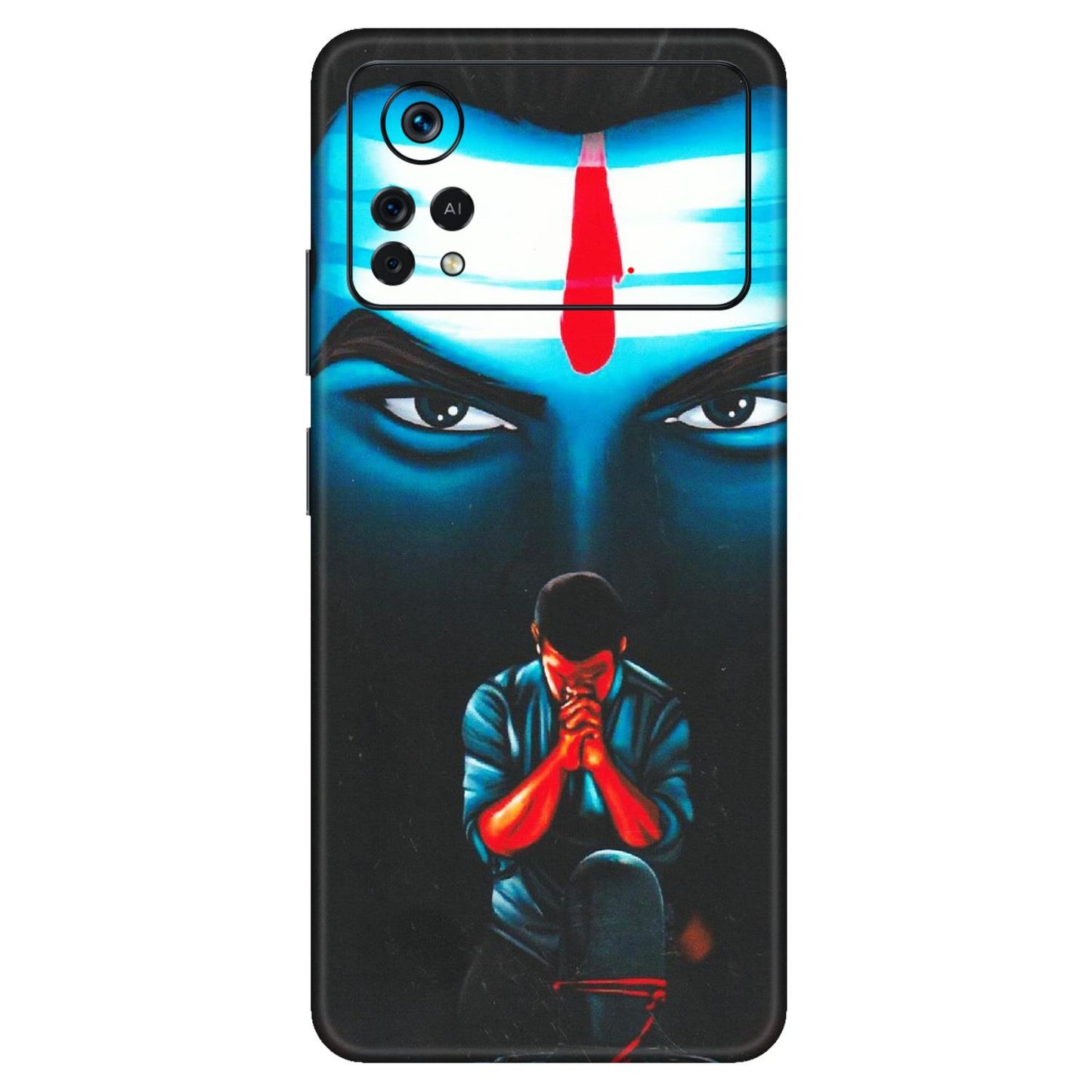 POCO Phone Skins (All Models) - Mahakal Bhakt - Matte Finish (M-112) Poco X4 PRO (5G)