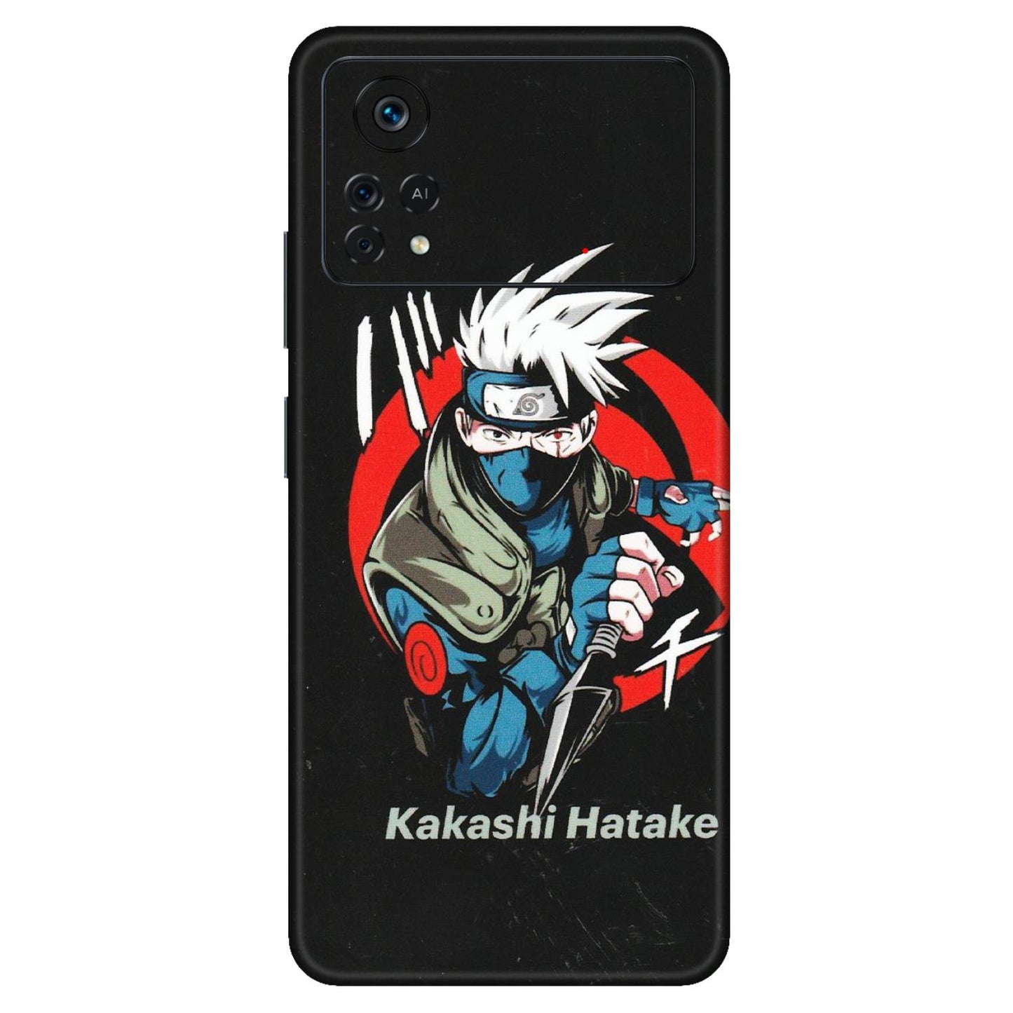 POCO Phone Skins (All Models) - Naruto Kakashi Hatake Killer - Matte Finish (M-114) Poco X4 PRO (5G)