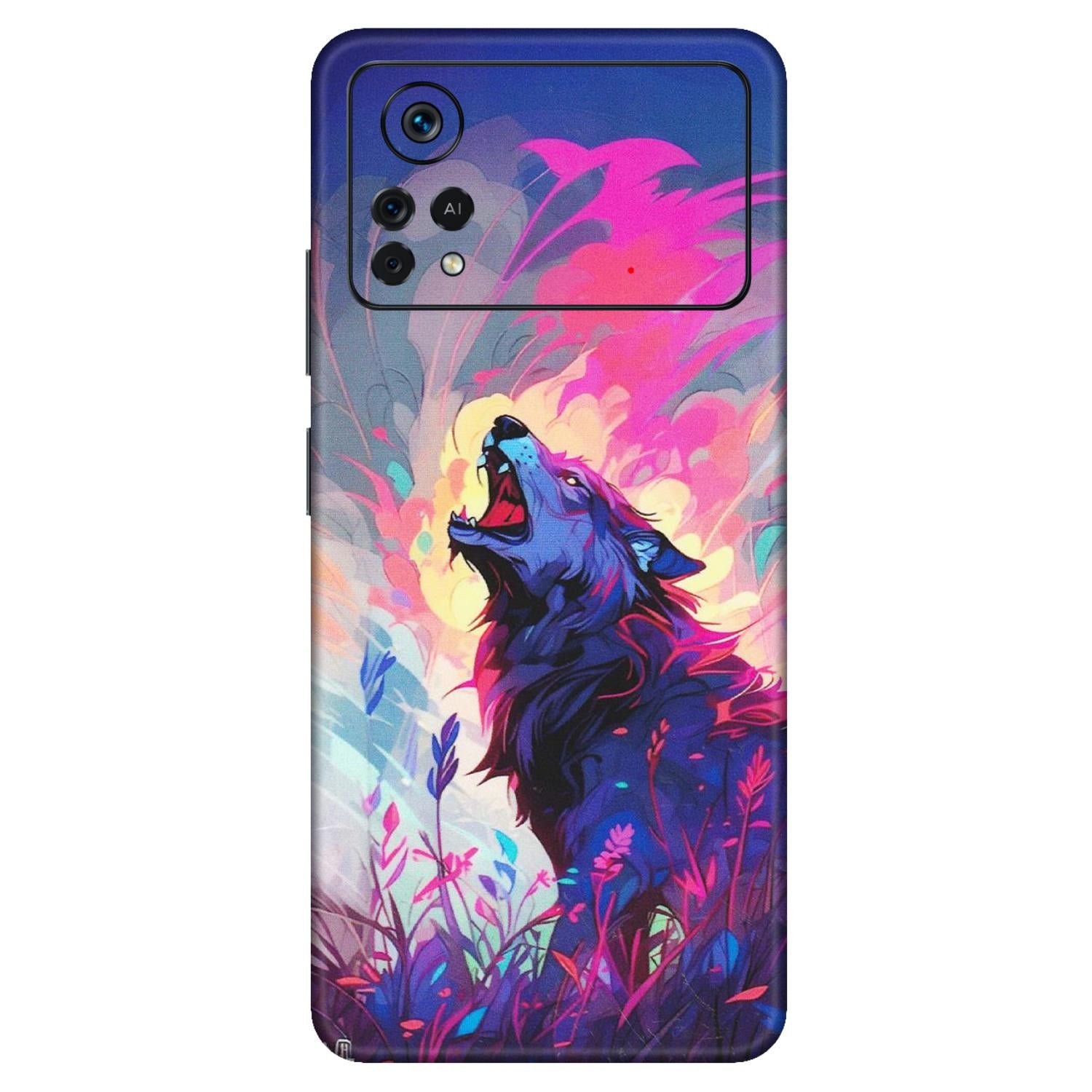 POCO Phone Skins (All Models) - New Wild Wolf Abstract - Matte Finish (M-125) Poco X4 PRO (5G)