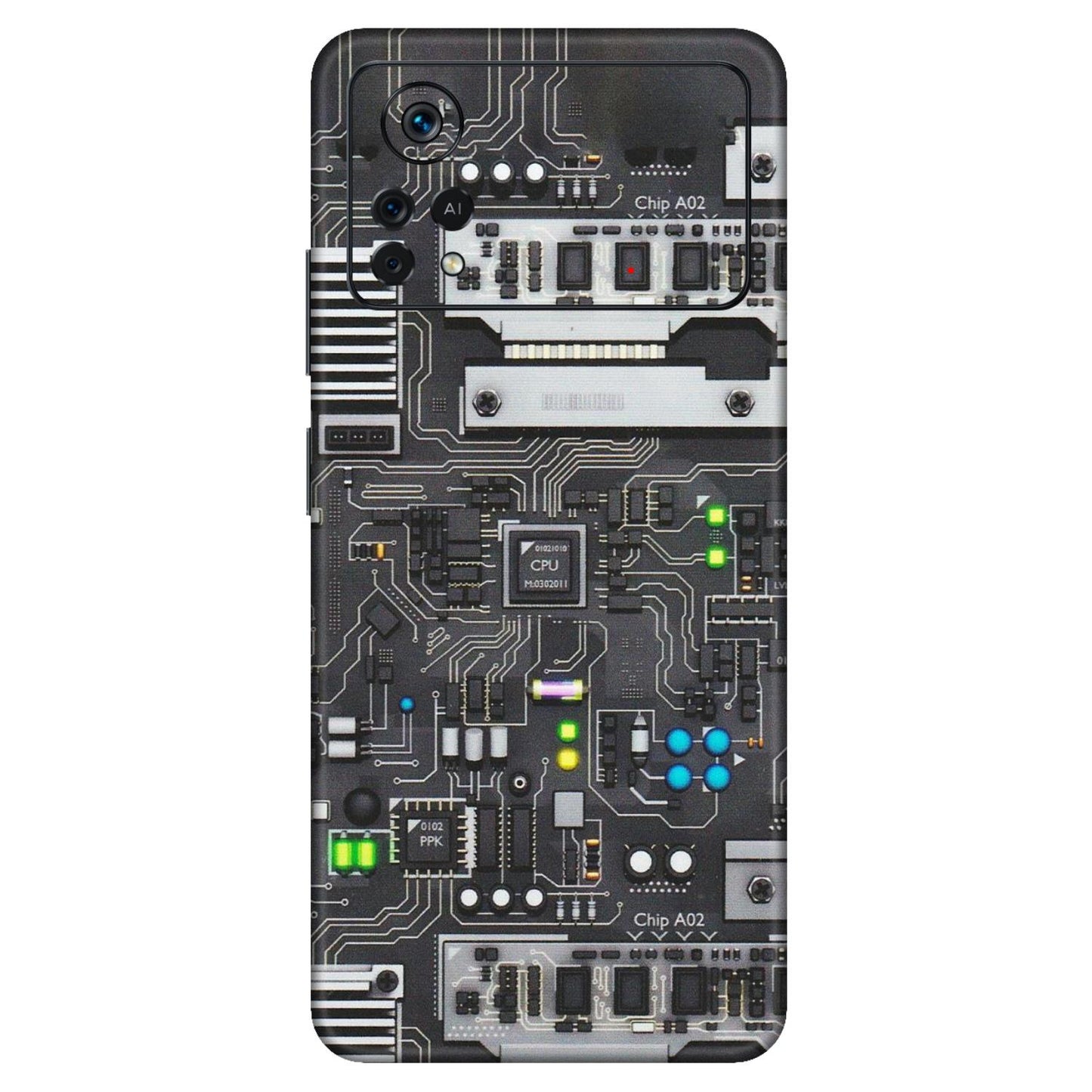 POCO Phone Skins (All Models) - Motherboard Internals - Matte Finish (M-135) Poco X4 PRO (5G)