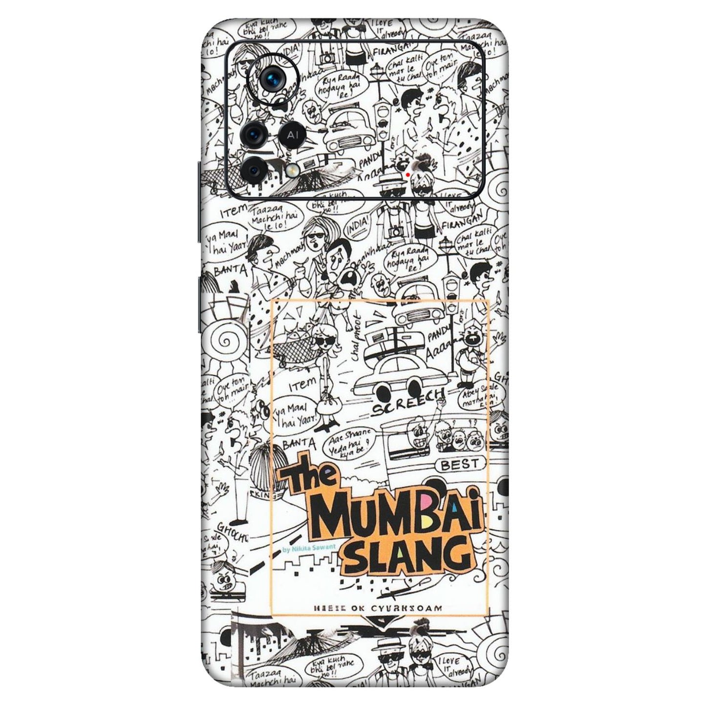 POCO Phone Skins (All Models) - The Mumbai Slang - Matte Finish (M-142) Poco X4 PRO (5G)