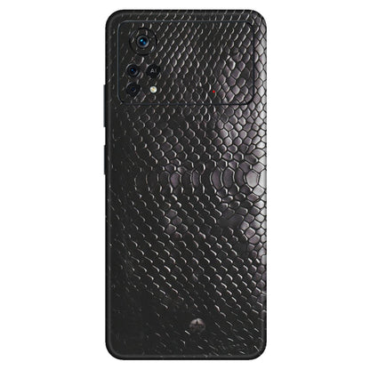 POCO Phone Skins (All Models) - Black Snack Leather - Matte Finish (M-147) Poco X4 PRO (5G)