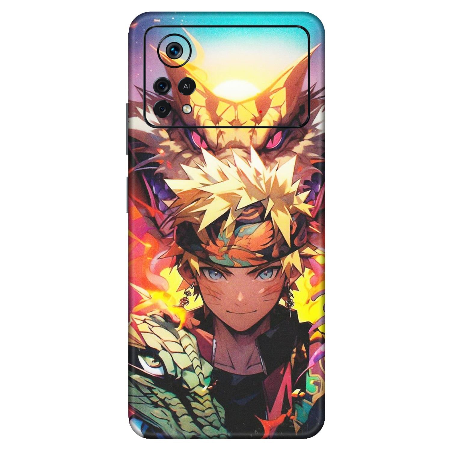 POCO Phone Skins (All Models) - Angry Naruto Anime - Matte Finish (M-148) Poco X4 PRO (5G)