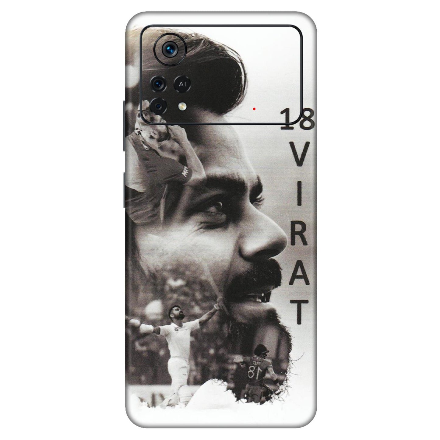POCO Phone Skins (All Models) - Virat Kohli Cricketer - Matte Finish (M-163) Poco X4 PRO (5G)
