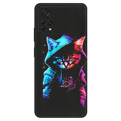 POCO Phone Skins (All Models) - Cyberpunk Cat - Matte Finish (M-45) Poco X4 PRO (5G)
