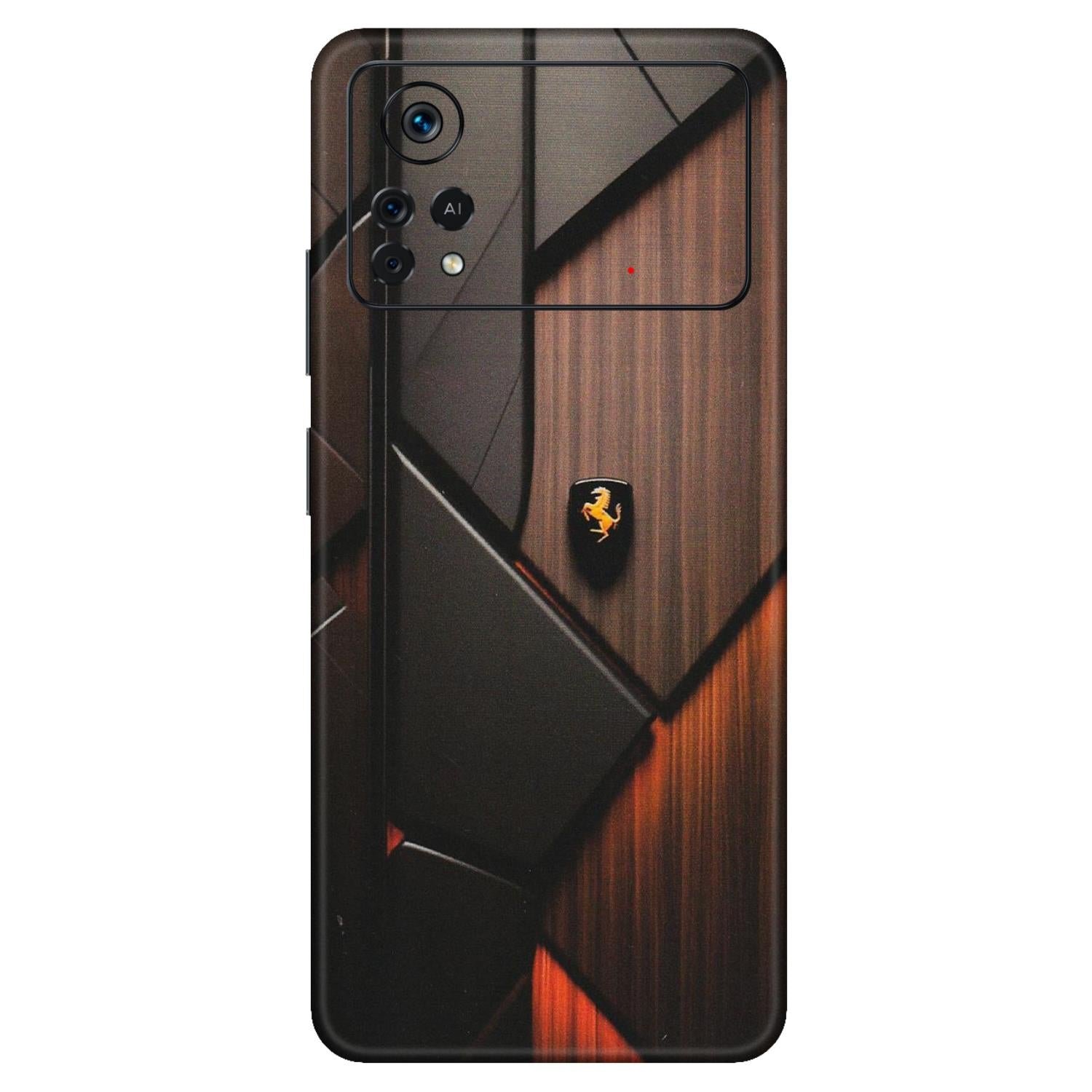POCO Phone Skins (All Models) - Lambo Beauty Wood Pattern Sober - Matte Finish (M-51) Poco X4 PRO (5G)