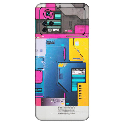 POCO Phone Skins (All Models) - Colourfull Motherboard Internals - Matte Finish (M-55) Poco X4 PRO (5G)