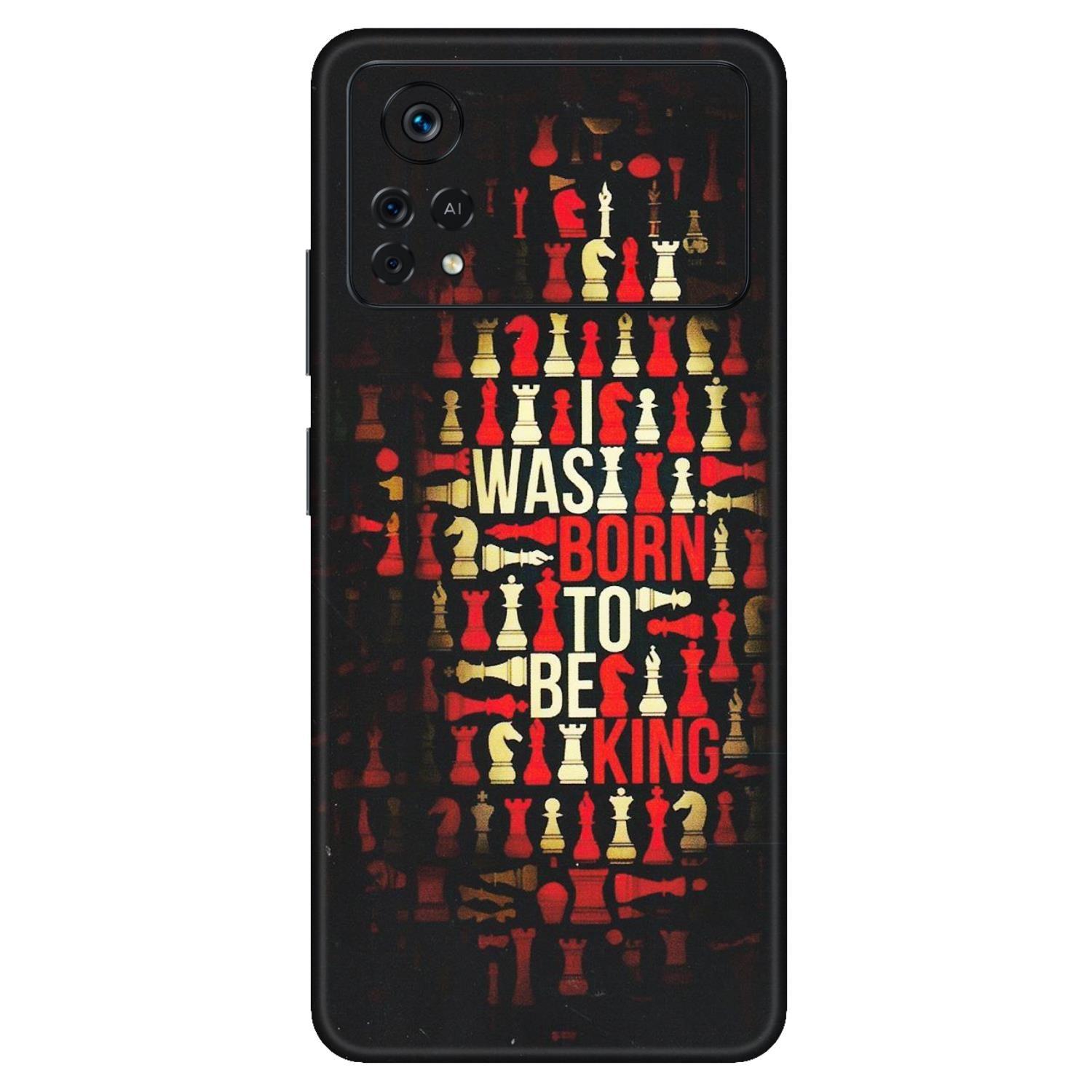 POCO Phone Skins (All Models) - Born To Be King - Matte Finish (M-73) Poco X4 PRO (5G)