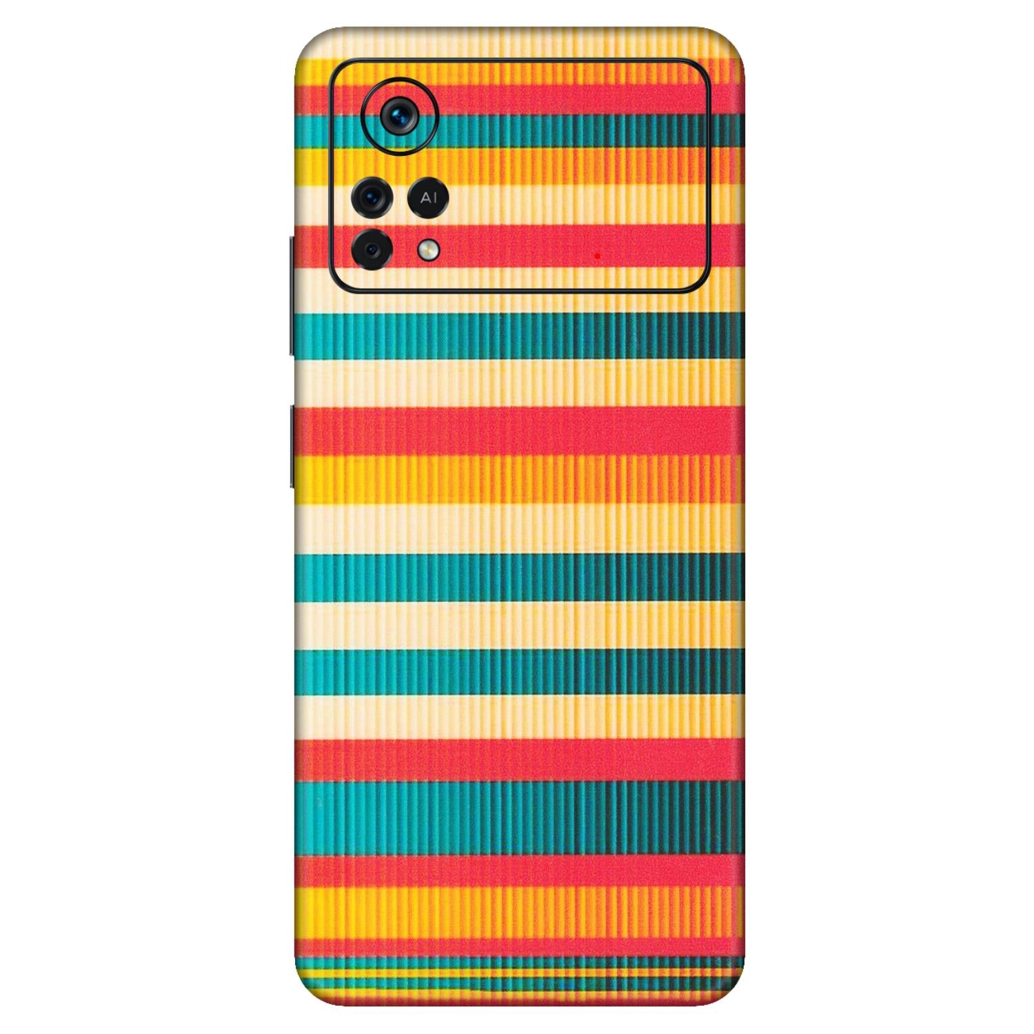 POCO Phone Skins (All Models) - Colourful Stripes Soothing Effect - Matte Finish (M-86) Poco X4 PRO (5G)