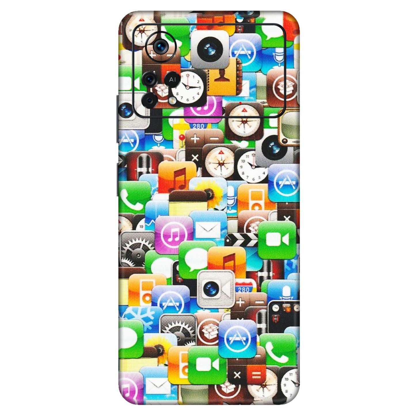 POCO Phone Skins (All Models) - All Apple Icons - Matte Finish (M-93) Poco X4 PRO (5G)