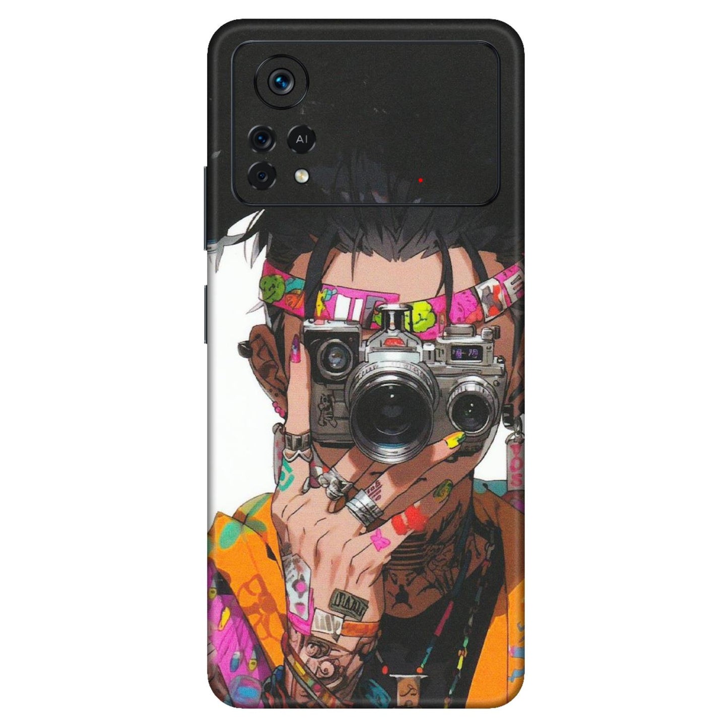POCO Phone Skins (All Models) - Camera Lover Girl - Matte Finish (M-09) Poco X4 PRO (5G)