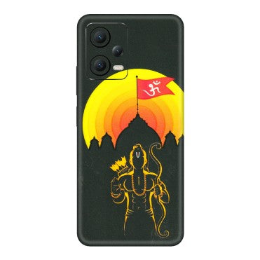 POCO Phone Skins (All Models) - Lord Ram - 3D Embossed Finish (L-132) Poco X5 (5G)