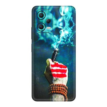 POCO Phone Skins (All Models) - Mahadev Bhakt - 3D Embossed Finish (L-146) Poco X5 (5G)