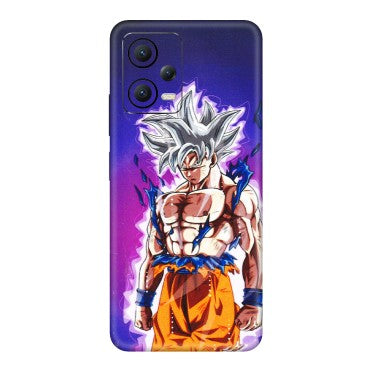 POCO Phone Skins (All Models) - Goku Purple Anime - 3D Embossed Finish (L-147) Poco X5 (5G)