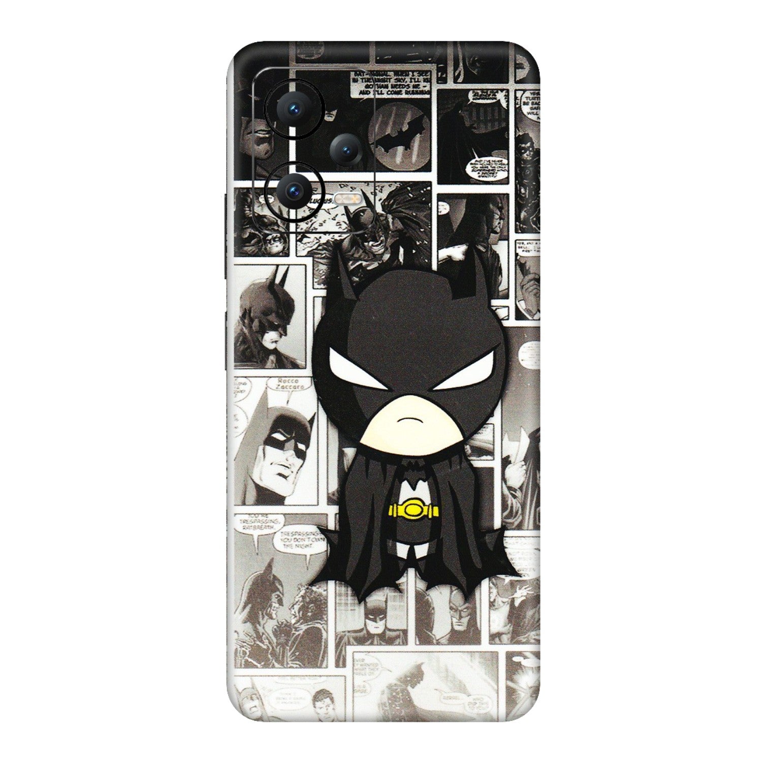 POCO Phone Skins (All Models) - Toon Batman - 3D Embossed Finish (L-182) Poco X5 (5G)