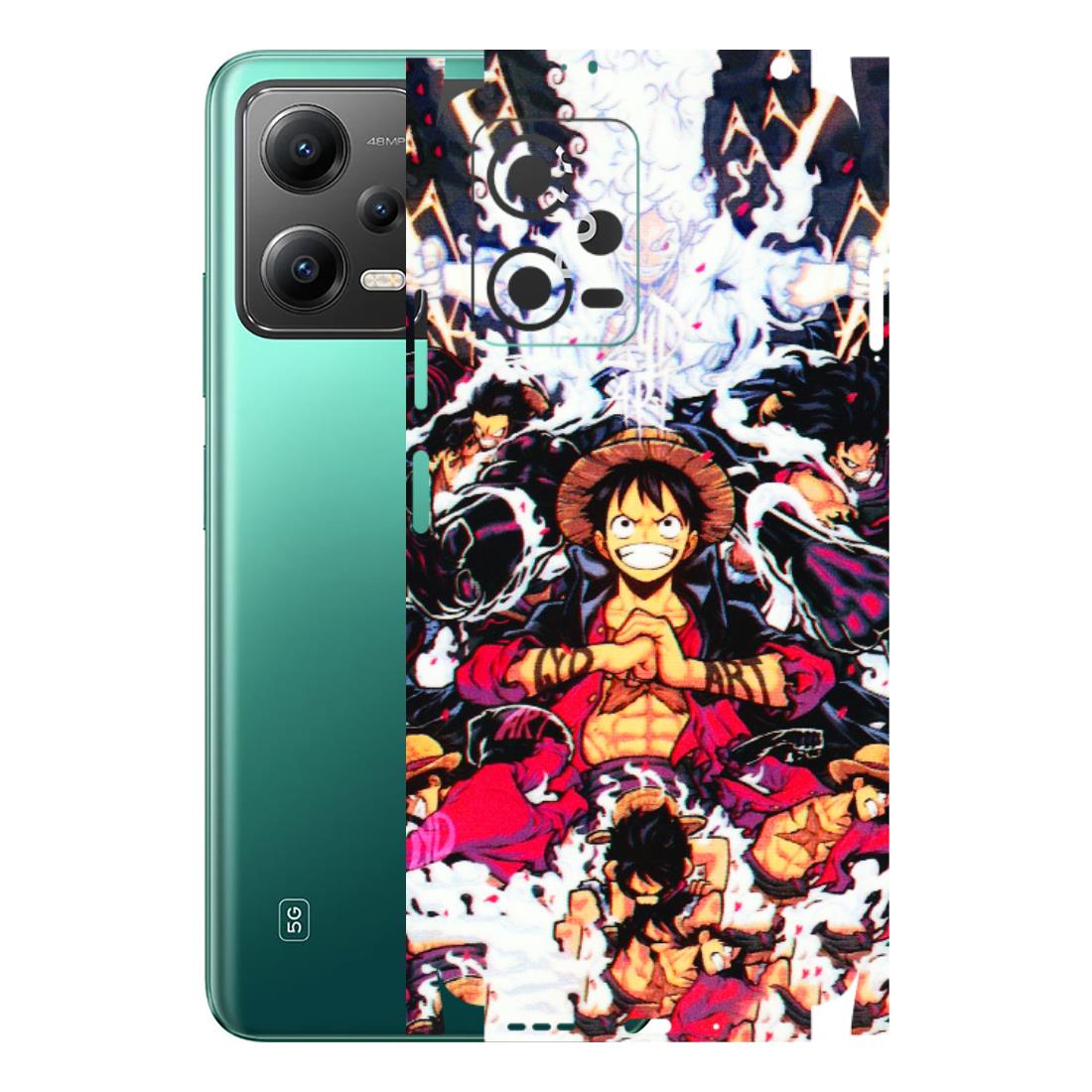 POCO Phone Skins (All Models) - Luffy Anime Character - 3D Embossed Finish (L-203) Poco X5 (5G)