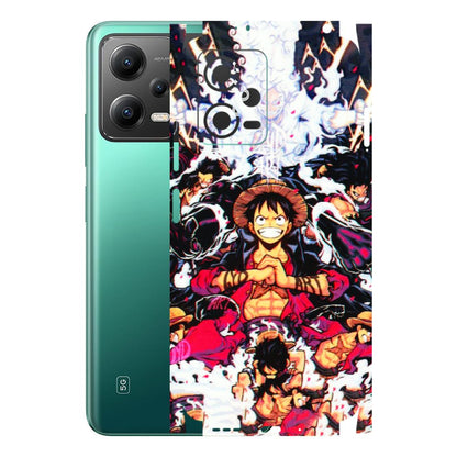 POCO Phone Skins (All Models) - Luffy Anime Character - 3D Embossed Finish (L-203) Poco X5 (5G)