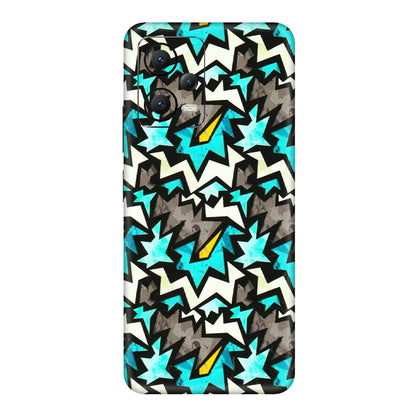 POCO Phone Skins (All Models) - Funky Zig Zag - 3D Embossed Finish (L-223) Poco X5 (5G)