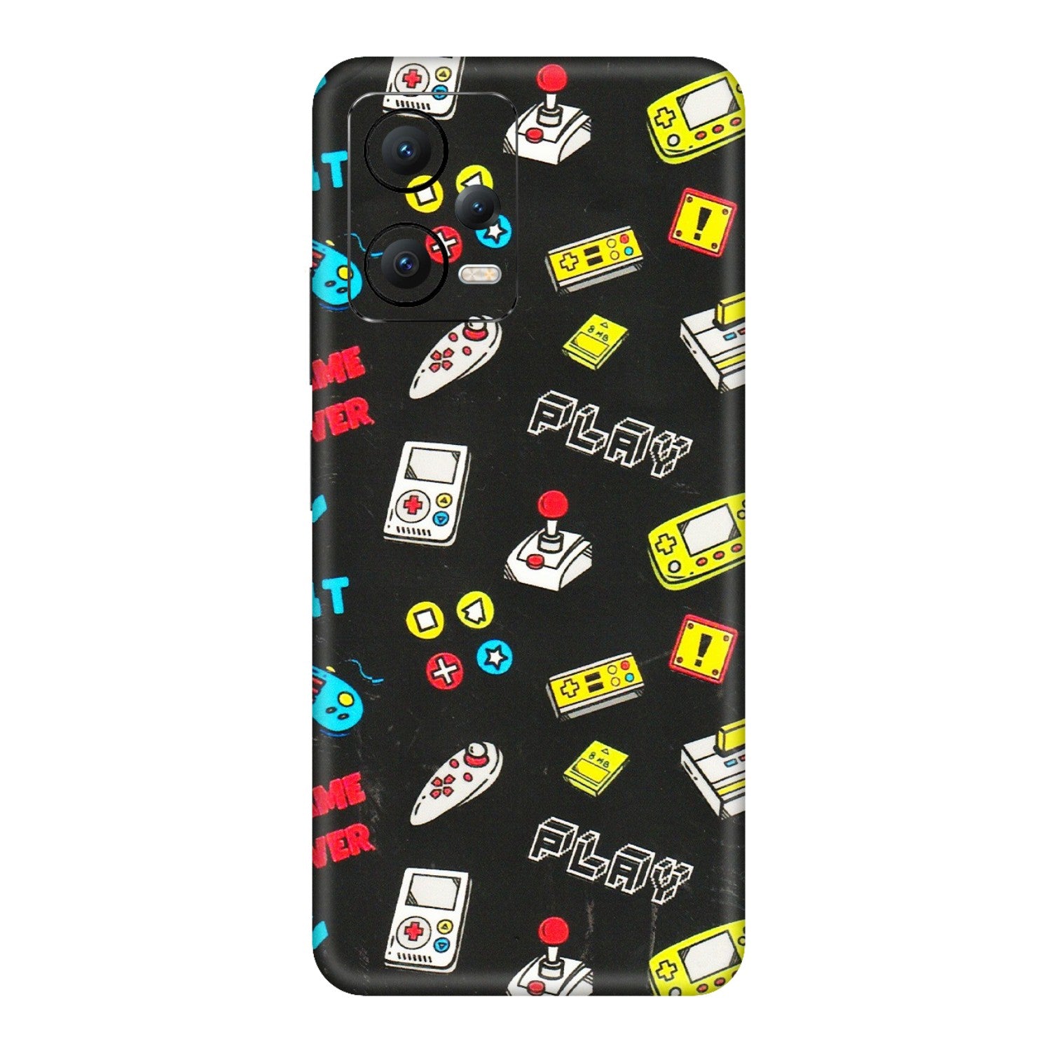 POCO Phone Skins (All Models) - Gaming Doodles - 3D Embossed Finish (L-224) Poco X5 (5G)