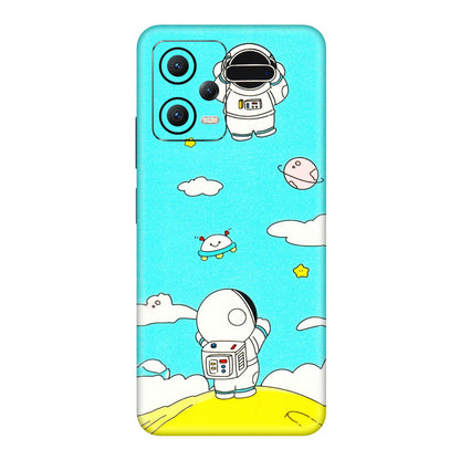 POCO Phone Skins (All Models) - Blue Skies Astro Float - 3D Embossed Finish (L-230) Poco X5 (5G)