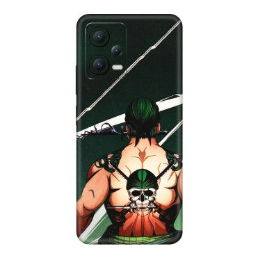 POCO Phone Skins (All Models) - Zoro Anime - 3D Embossed Finish (L-23) Poco X5 (5G)
