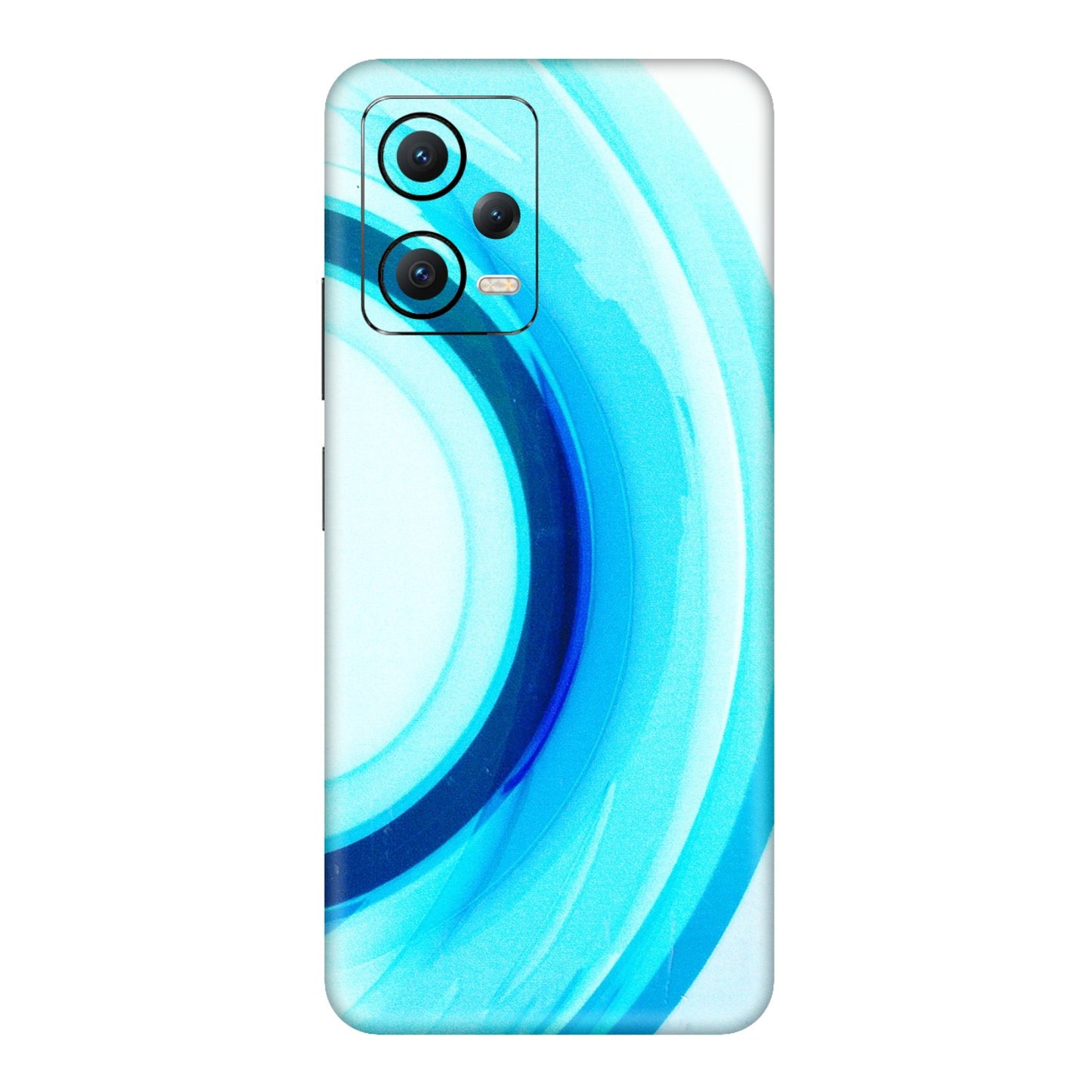 POCO Phone Skins (All Models) - The Blue Curve - 3D Embossed Finish (L-244) Poco X5 (5G)