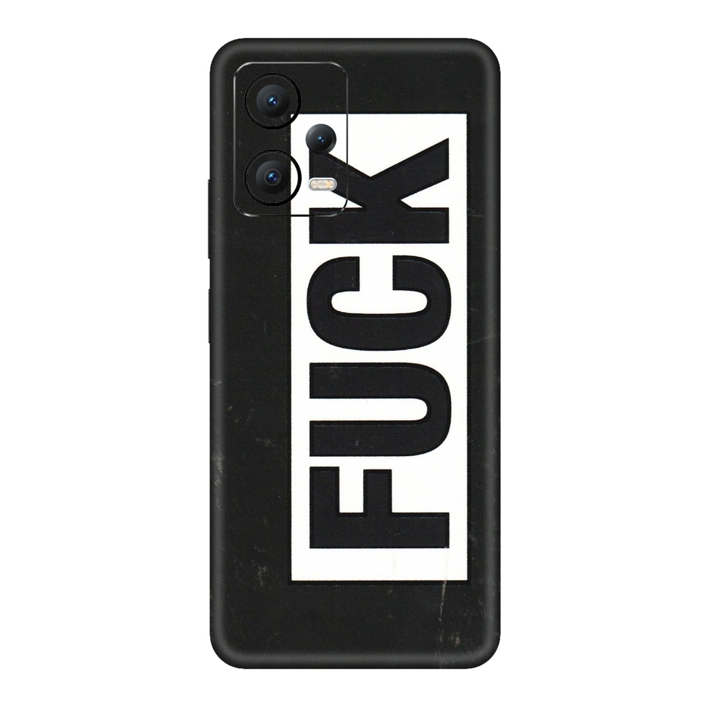 POCO Phone Skins (All Models) - The F Word - 3D Embossed Finish (L-255) Poco X5 (5G)