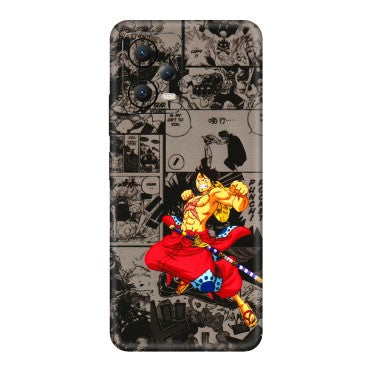 POCO Phone Skins (All Models) - One Piece Rocket Punch Manga - 3D Embossed Finish (L-25) Poco X5 (5G)