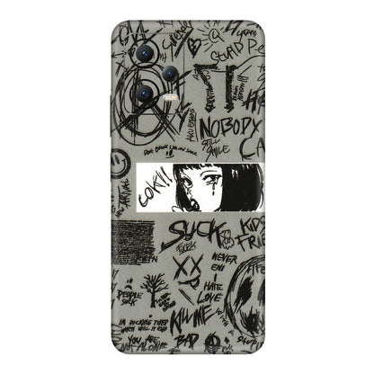 POCO Phone Skins (All Models) - Never Have Love Anime - 3D Embossed Finish (L-260) Poco X5 (5G)