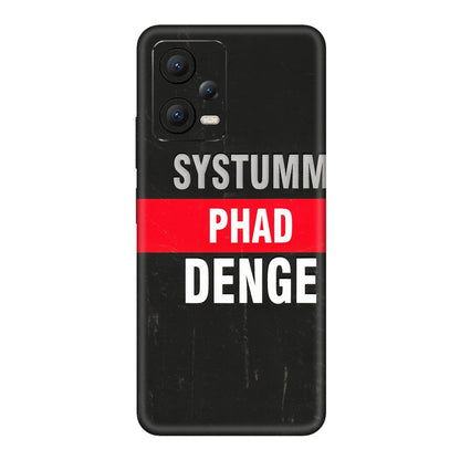 POCO Phone Skins (All Models) - Systumm Phad Denge - 3D Embossed Finish (L-278) Poco X5 (5G)