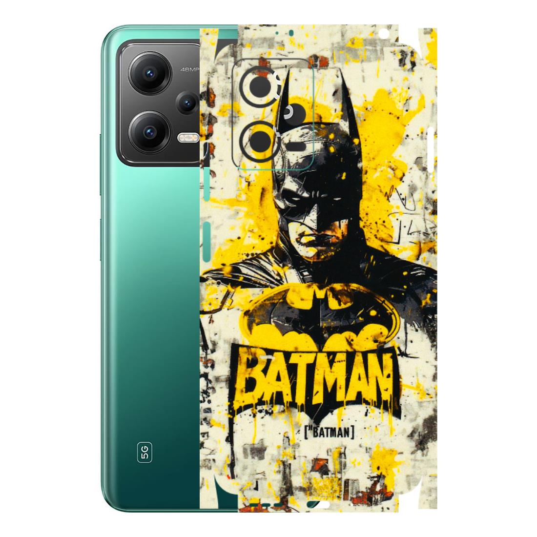 POCO Phone Skins (All Models) - Batman Yellow BT - 3D Embossed Finish (L-304) Poco X5 (5G)
