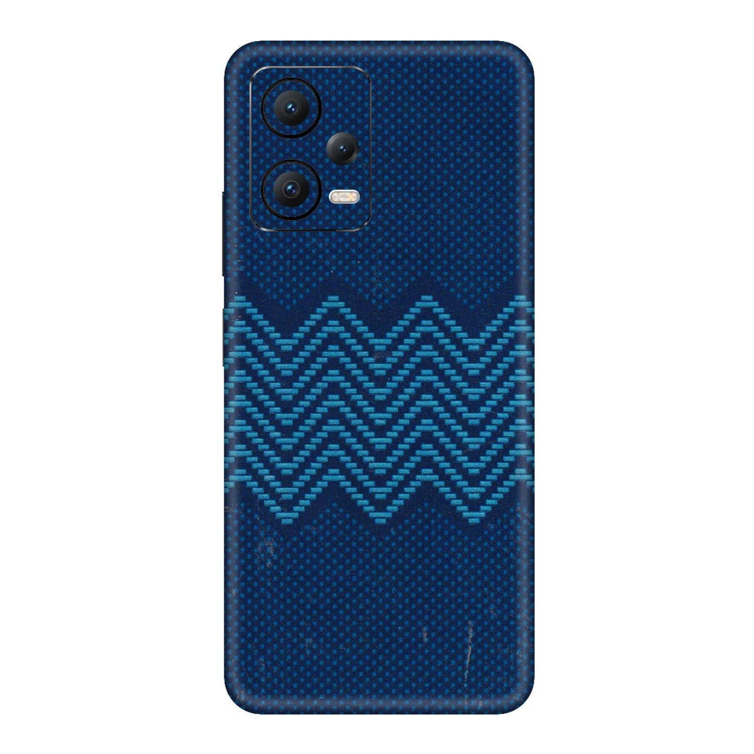 POCO Phone Skins (All Models) - Blue Sober Waves - 3D Embossed Finish (L-306) Poco X5 (5G)