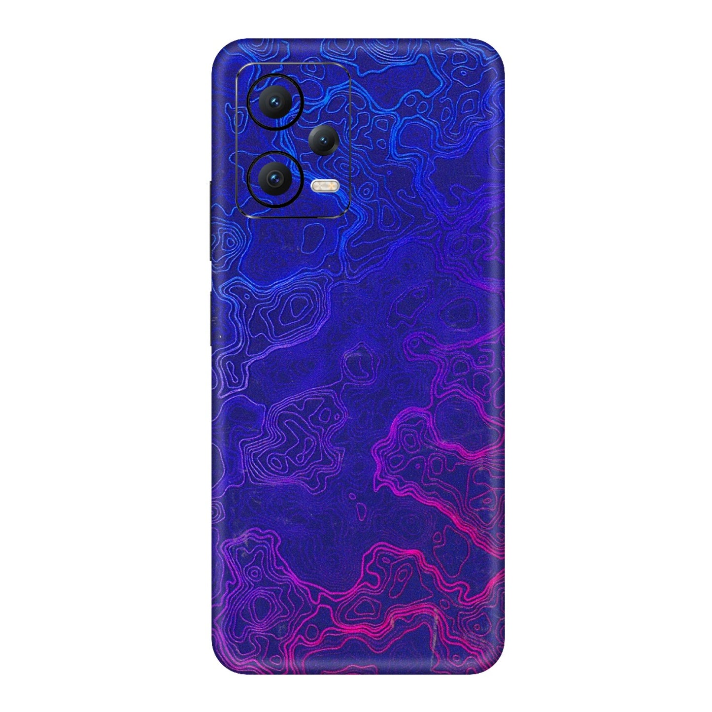 POCO Phone Skins (All Models) - Purple Ripples Swirl - 3D Embossed Finish (L-314) Poco X5 (5G)