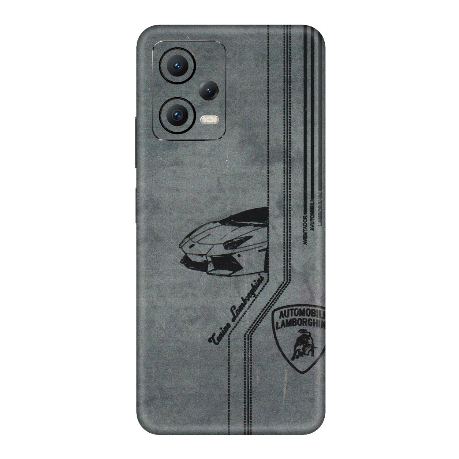 POCO Phone Skins (All Models) - New Lamborgini Aventador - 3D Embossed Finish (L-321) Poco X5 (5G)