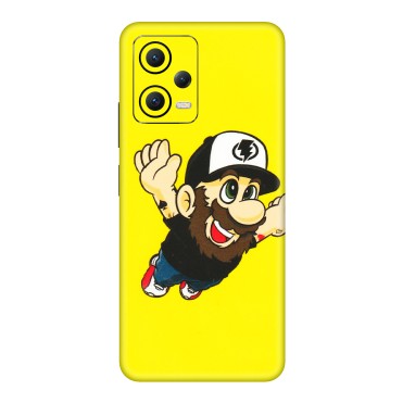 POCO Phone Skins (All Models) - Flying Beardo - 3D Embossed Finish (L-60) Poco X5 (5G)