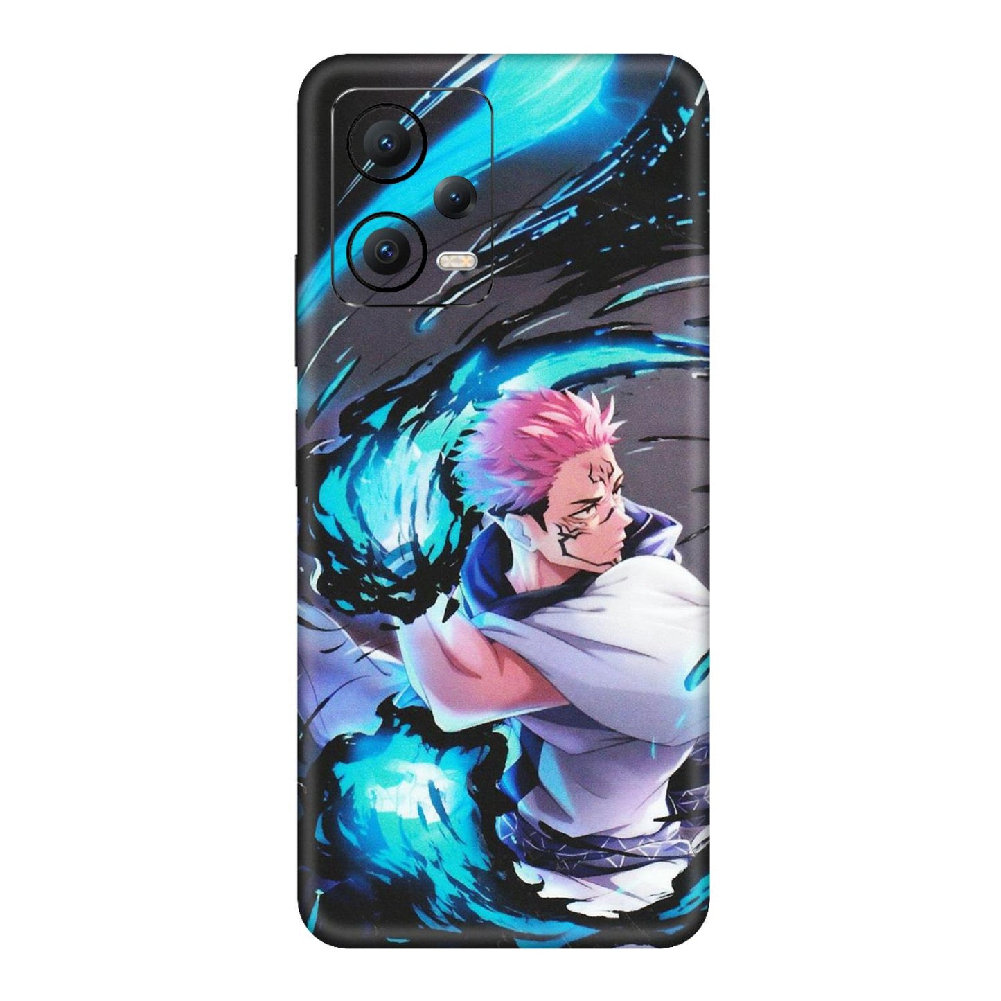 POCO Phone Skins (All Models) - New Jujutsu Kaisen Grey Blue Anime - Matte Finish (M-127) Poco X5 (5G)