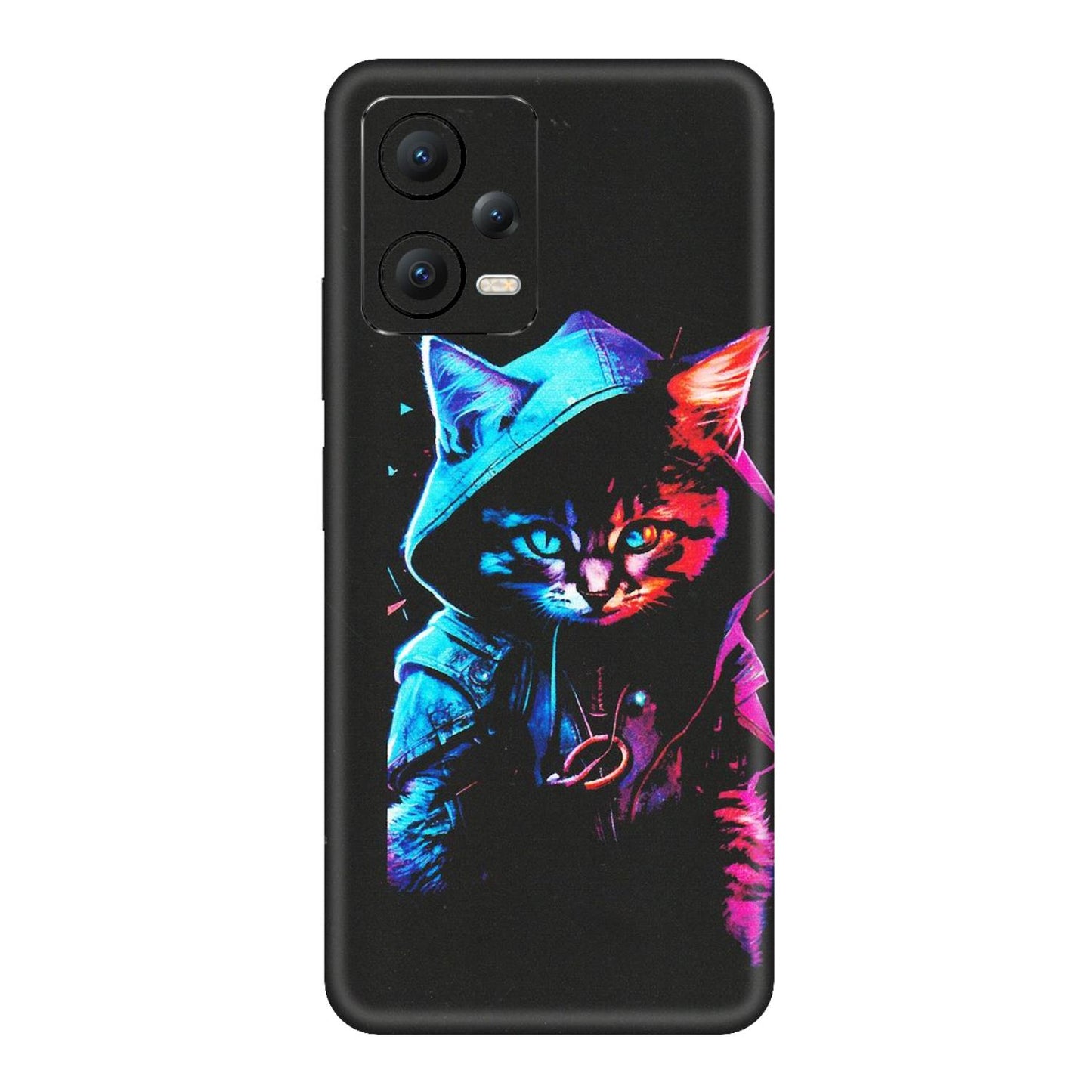 POCO Phone Skins (All Models) - Cyberpunk Cat - Matte Finish (M-45) Poco X5 (5G)