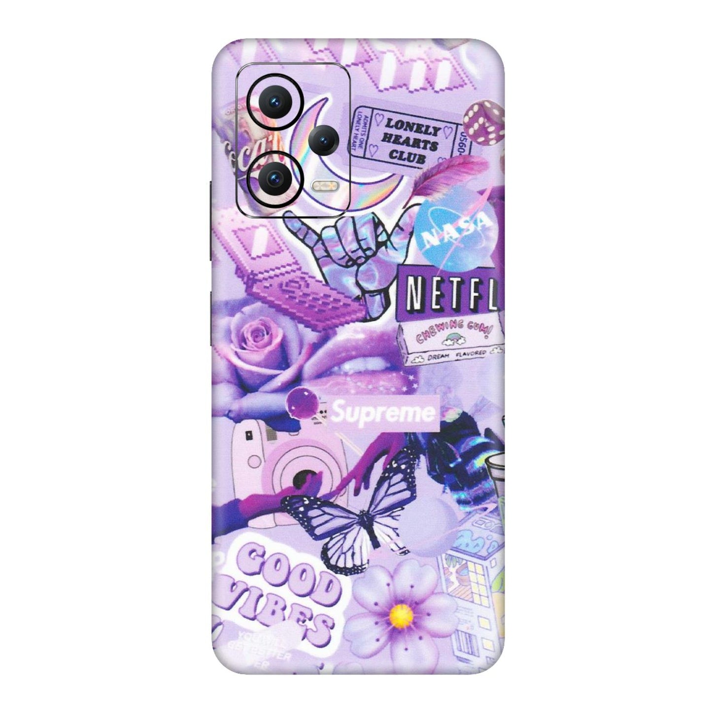 POCO Phone Skins (All Models) - Supreme Purple Magic - Matte Finish (M-88) Poco X5 (5G)