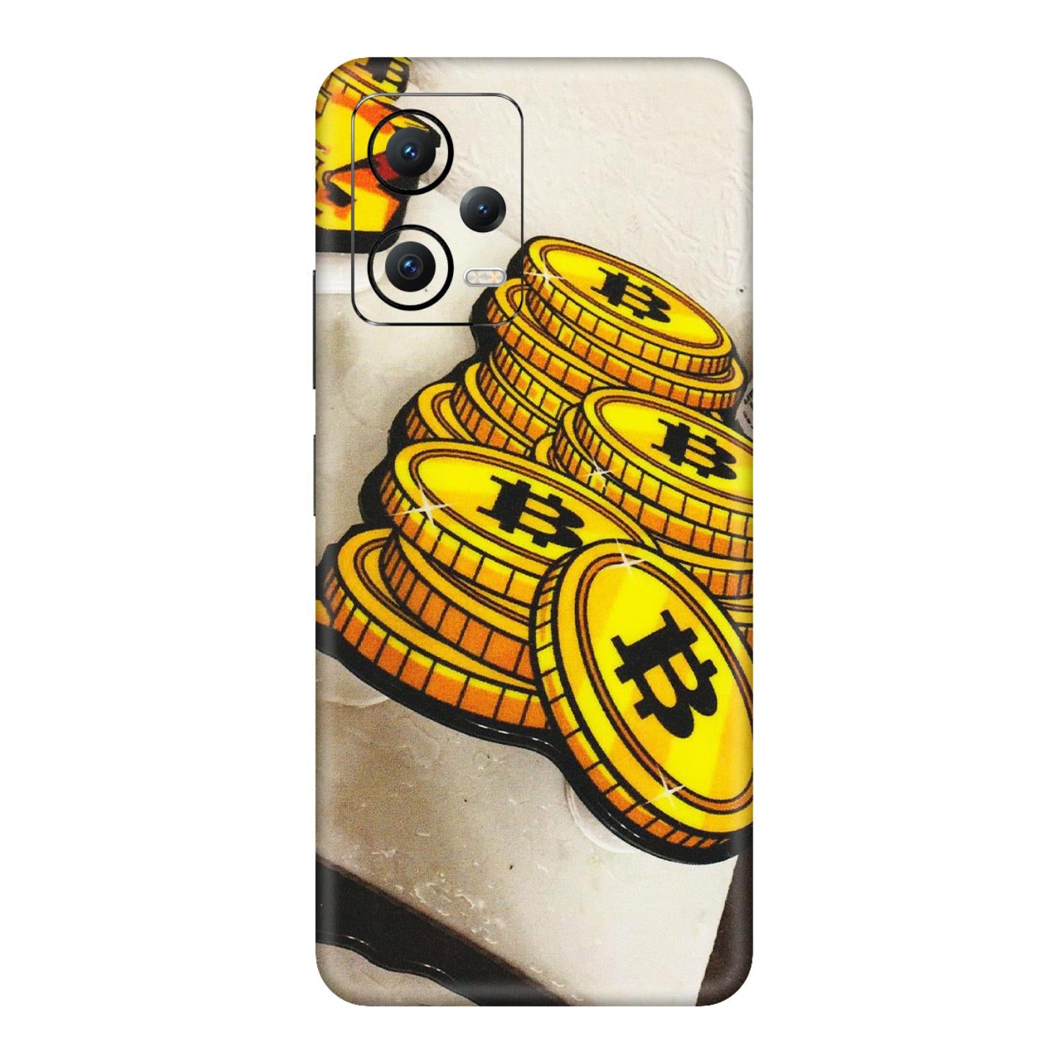 POCO Phone Skins (All Models) - Billionaire Bitcoin Collection - Matte Finish (M-92) Poco X5 (5G)